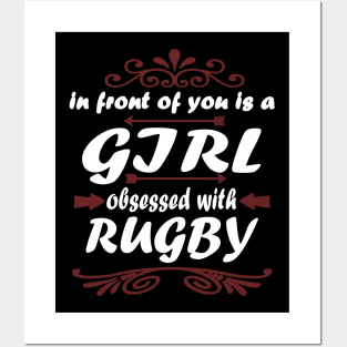 Rugby America Gift New Zealand Girls Posters and Art